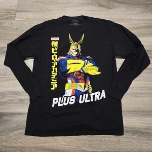 My Hero Acadamia Plus Ultra Long Sleeve Graphic Tee Shirt Unisex L Funimation